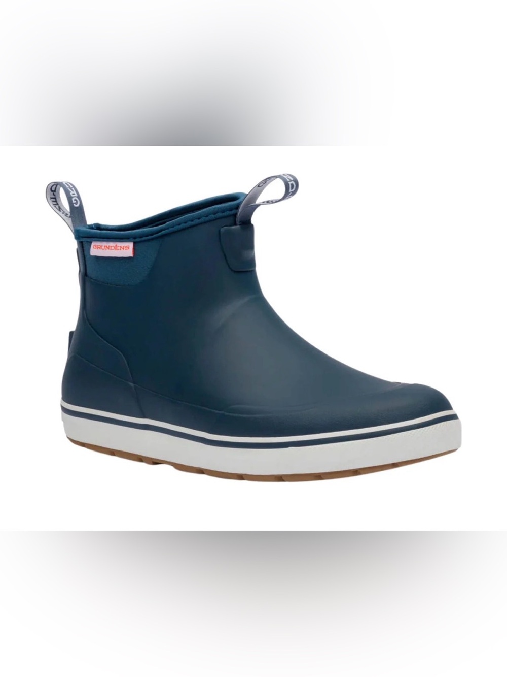 Grundéns Men's Navy Short Rain Boot - Slip-On Waterproof Chelsea